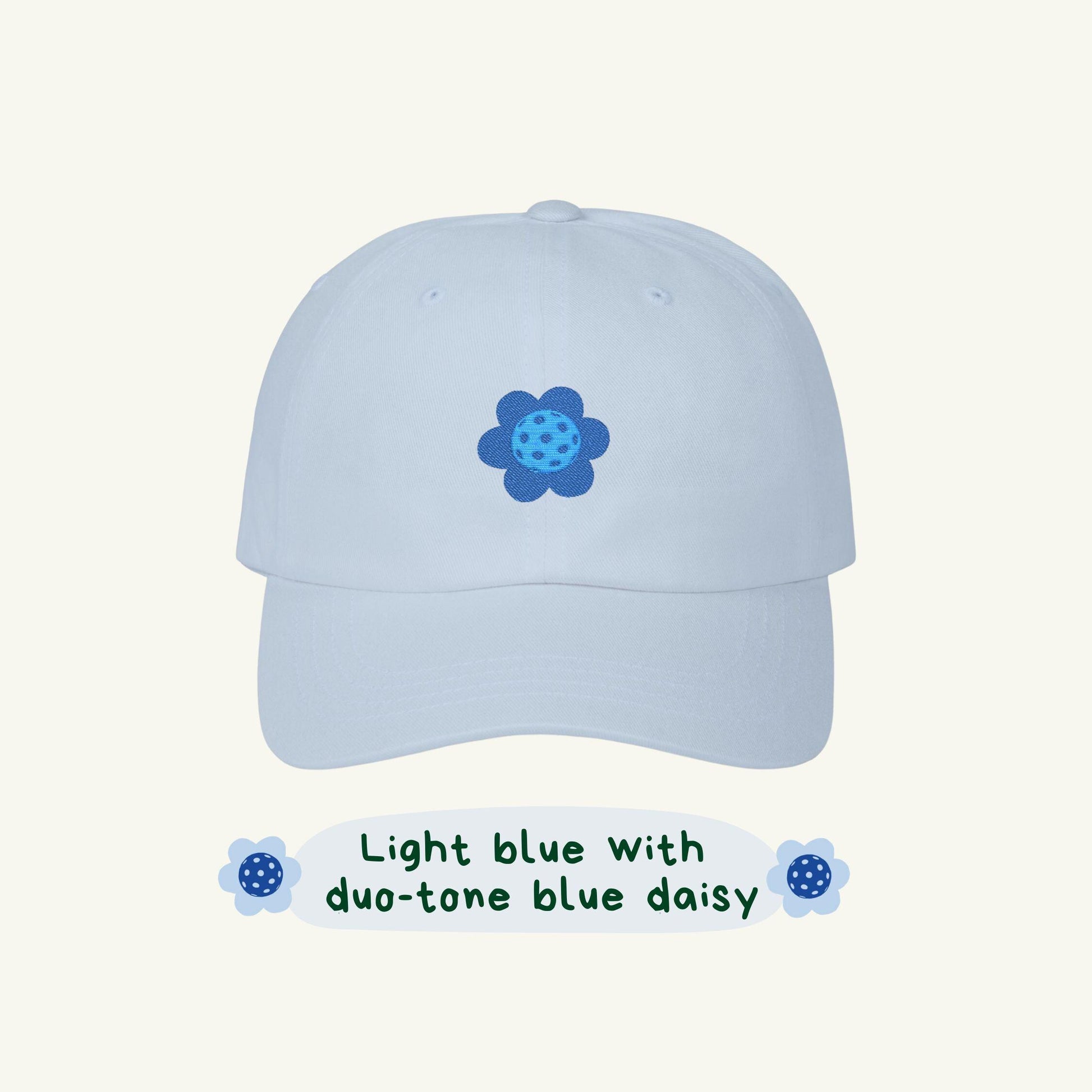 Daisy Pickleball Club Embroidered Dad Hat