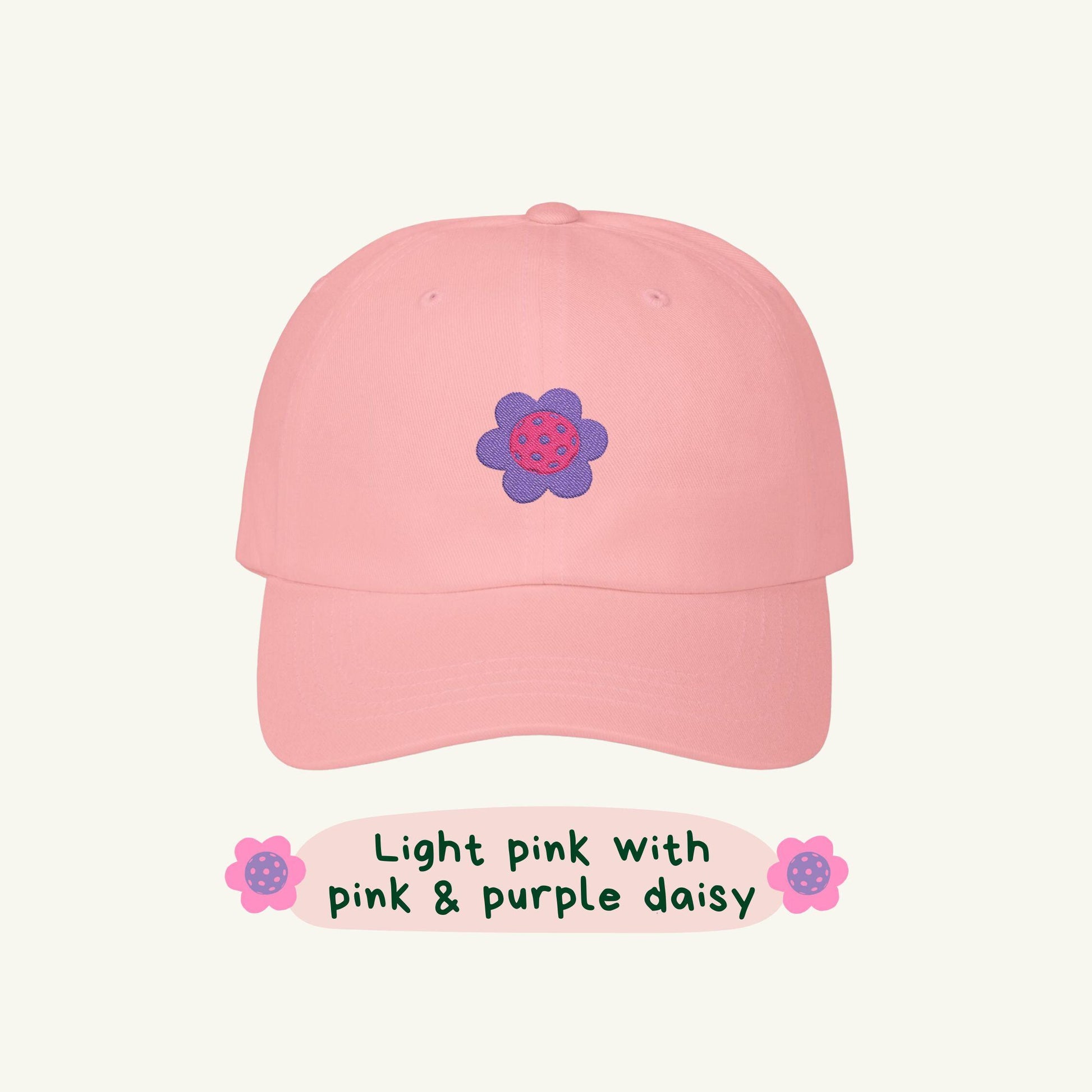 Daisy Pickleball Club Embroidered Dad Hat