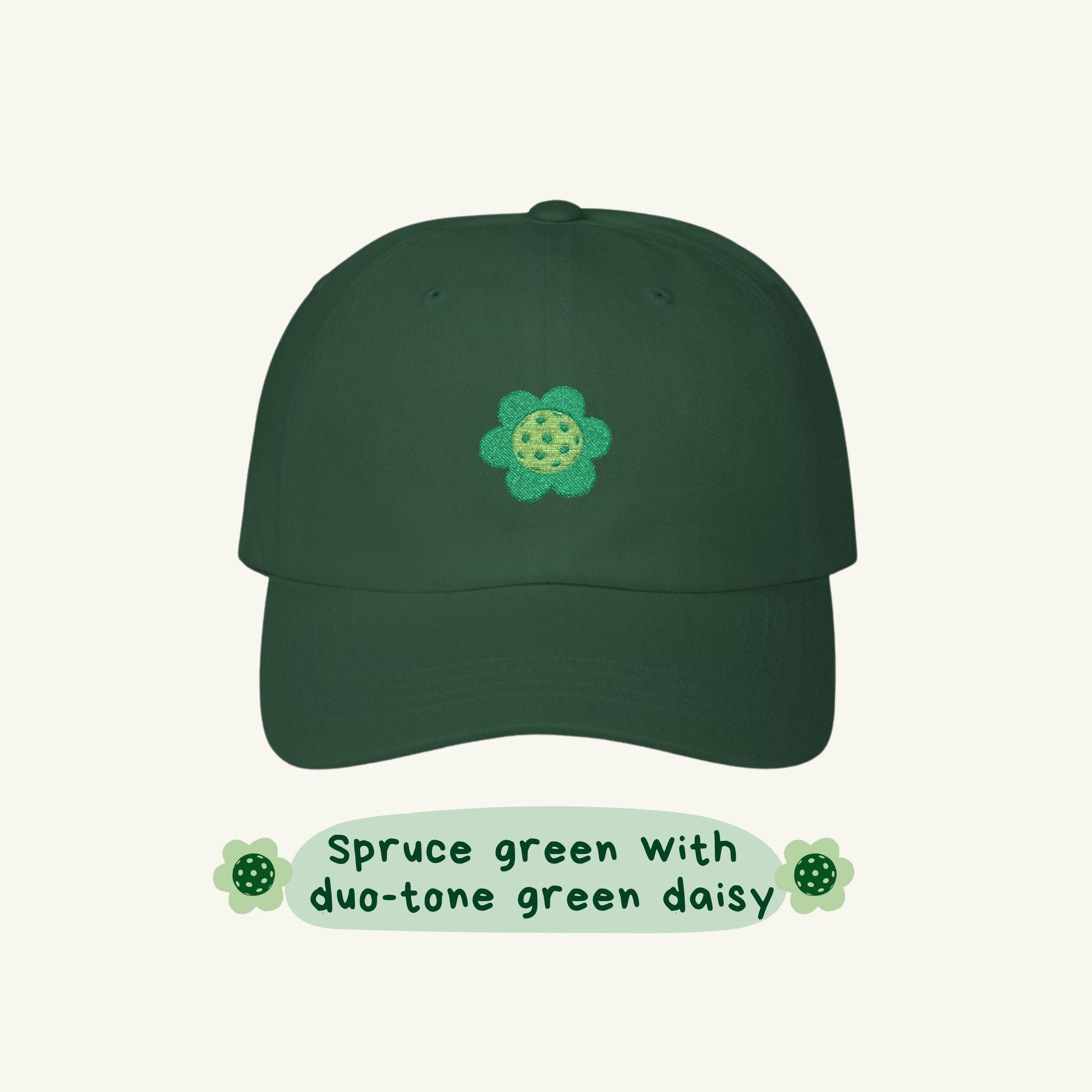 Daisy Pickleball Club Embroidered Dad Hat