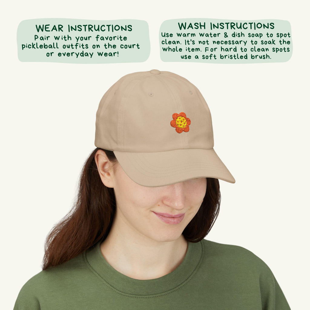 Daisy Pickleball Club Embroidered Dad Hat