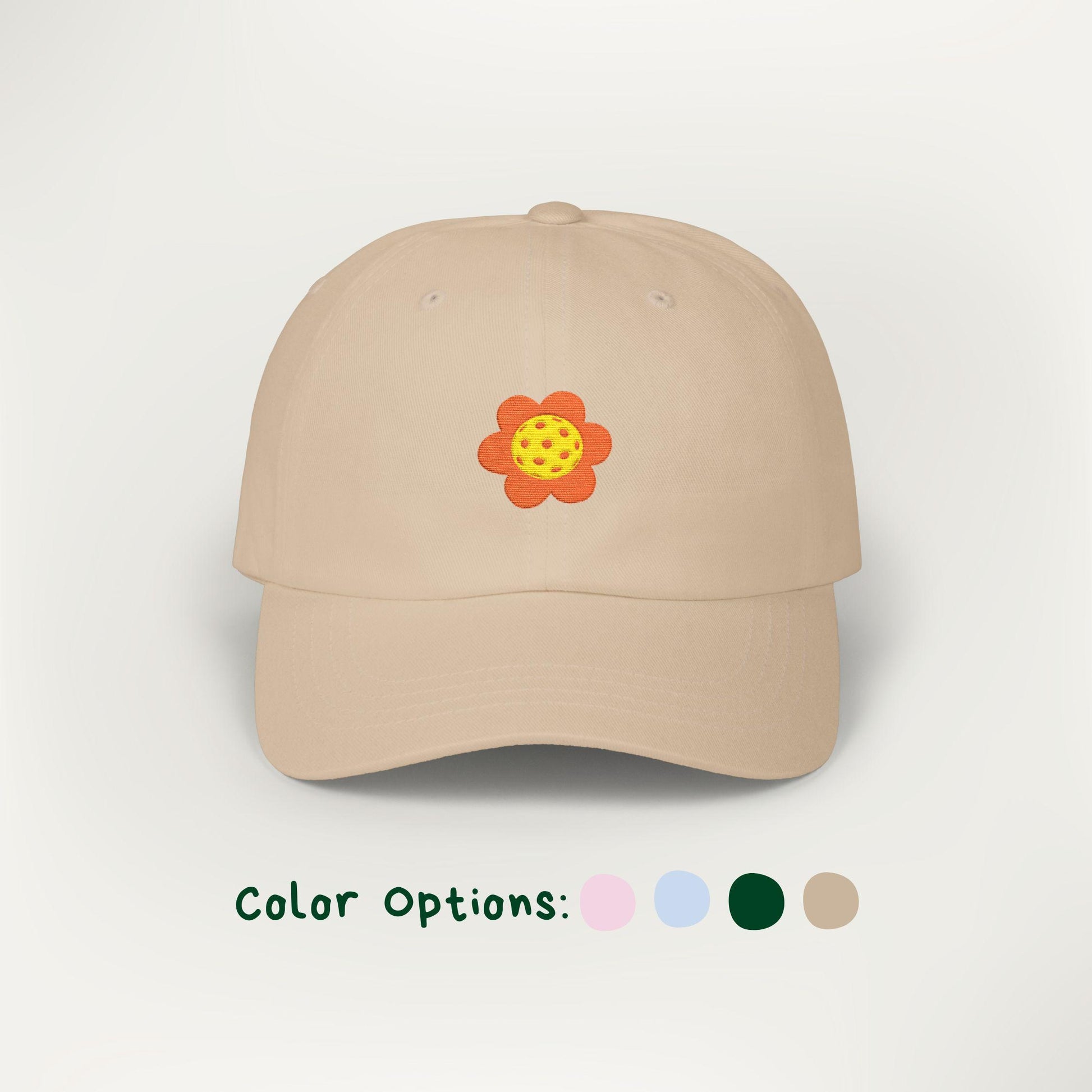 Daisy Pickleball Club Embroidered Dad Hat