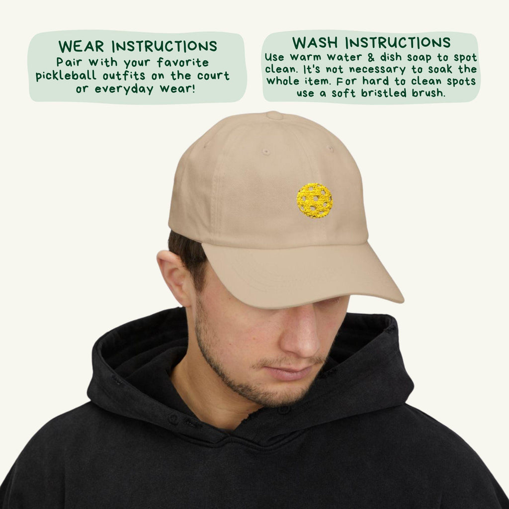 Pickleball Embroidered Dad Hat
