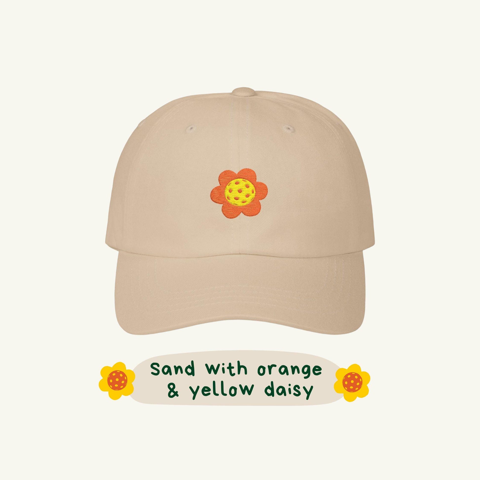Daisy Pickleball Club Embroidered Dad Hat